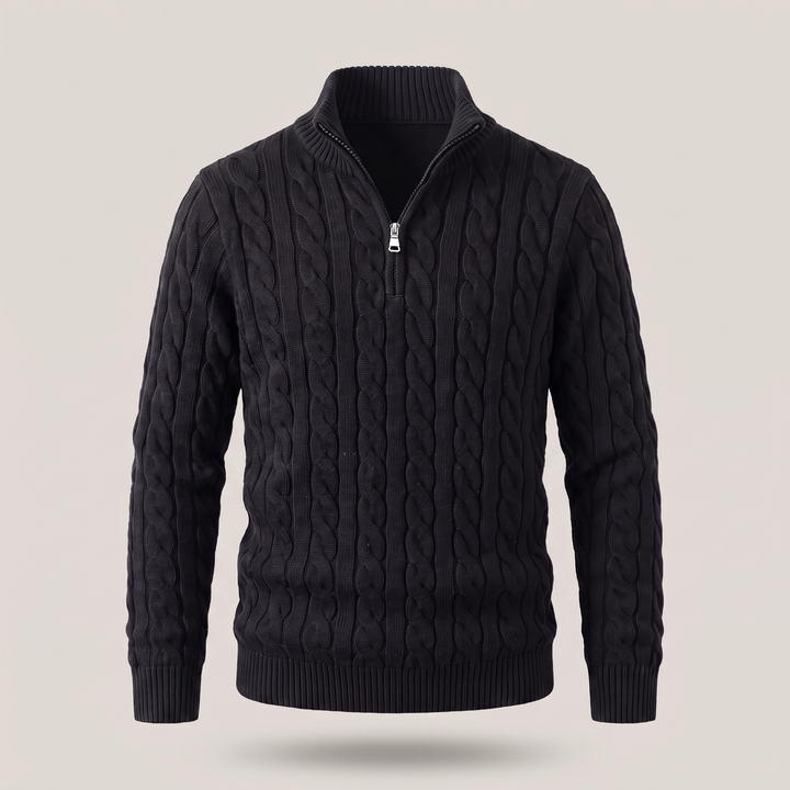 PREMIUM CABLE KNIT COMFORT SWEATER