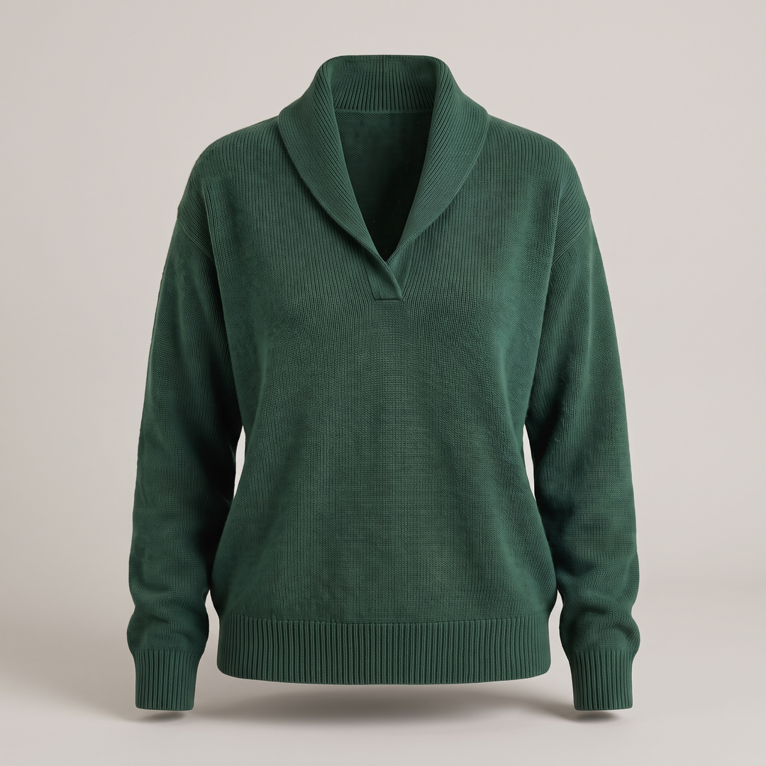 CLASSIC V-NECK KNIT SWEATER