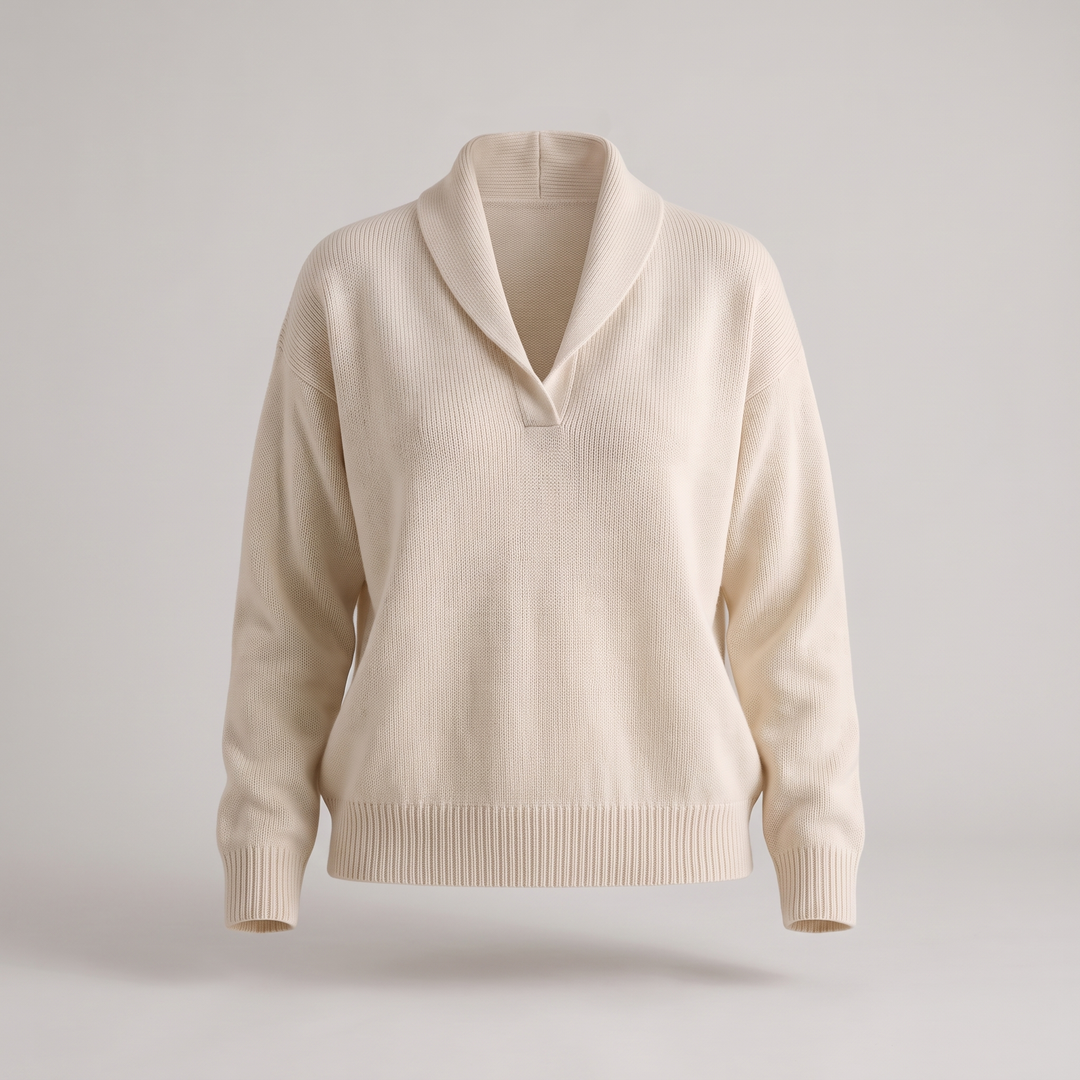 CLASSIC V-NECK KNIT SWEATER