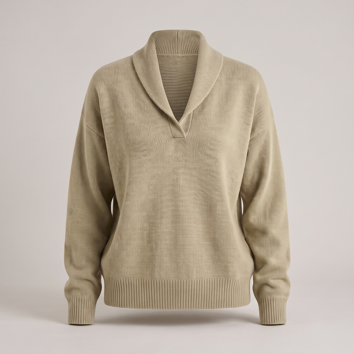 CLASSIC V-NECK KNIT SWEATER