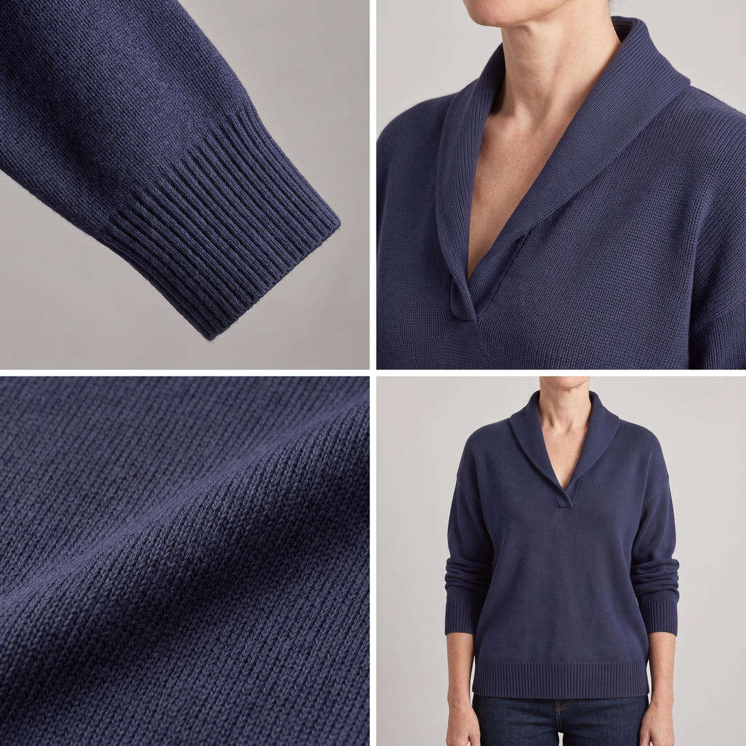CLASSIC V-NECK KNIT SWEATER