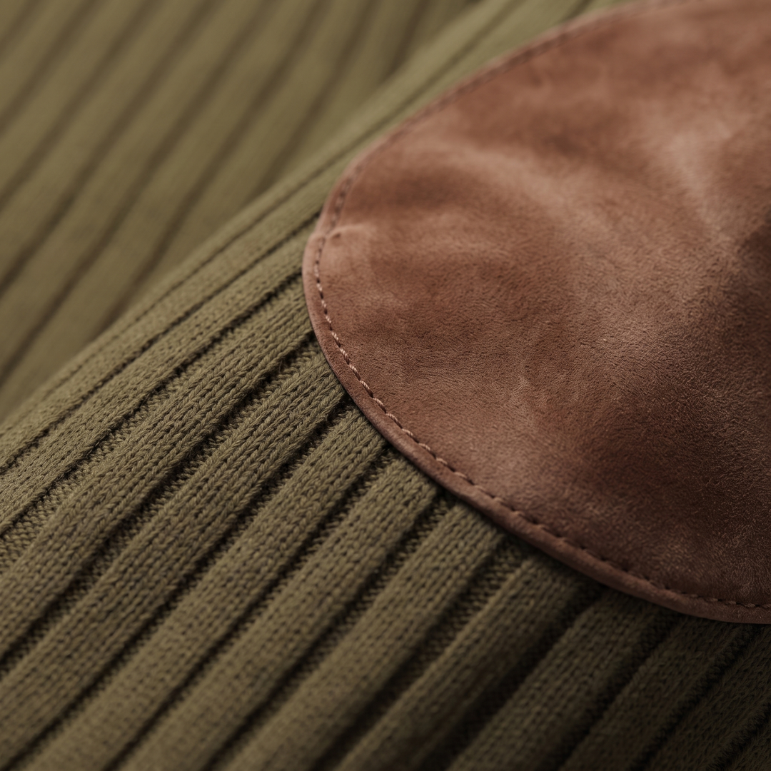 HERITAGE HALF ZIP KNIT SWEATER