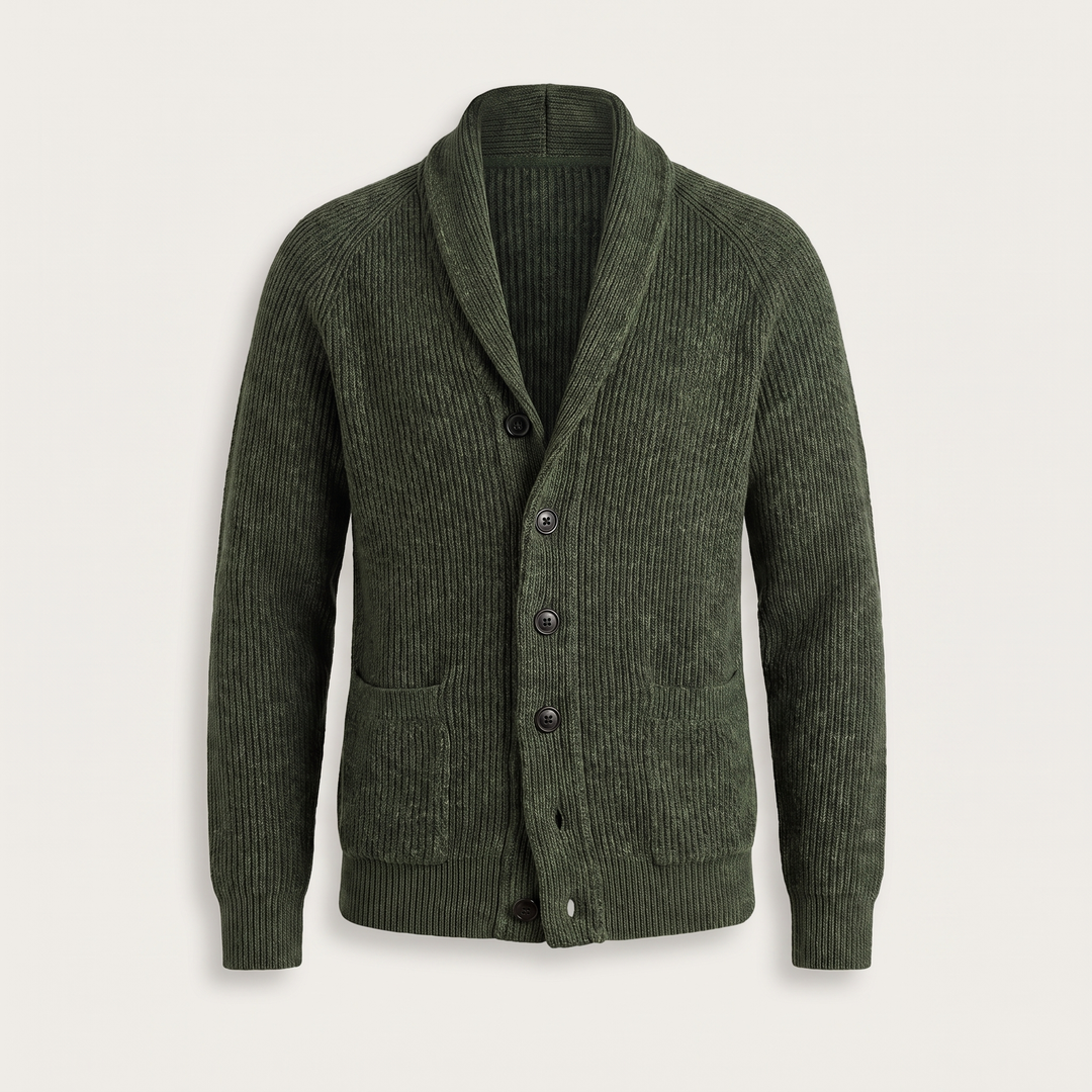 CLASSIC SHAWL COLLAR CARDIGAN