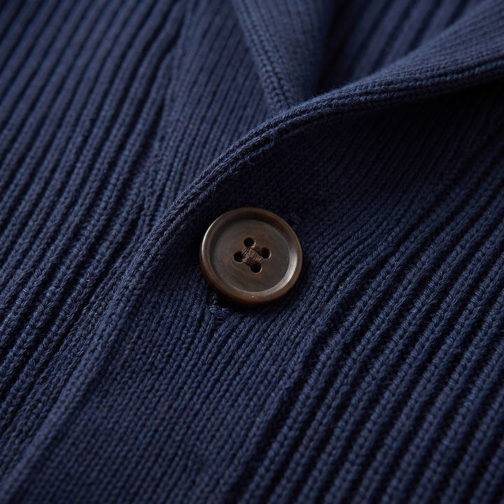 REFINED RIBBED KNIT BLAZER