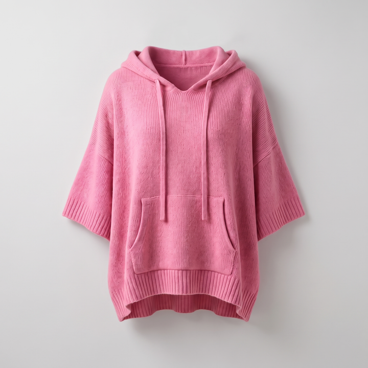 SOFT DRAPE HOODED SWEATER