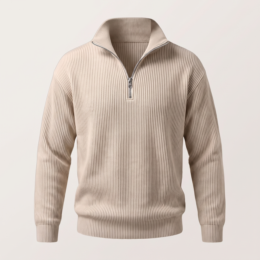 SMART CASUAL RIBBED SWEATER