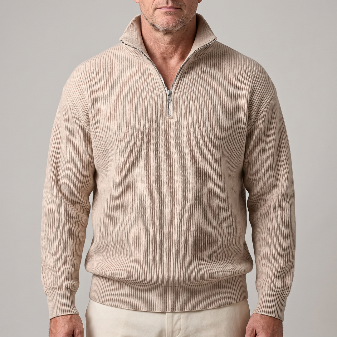 SMART CASUAL RIBBED SWEATER