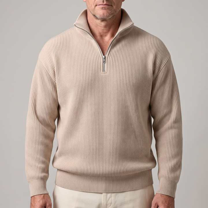 SMART CASUAL RIBBED SWEATER
