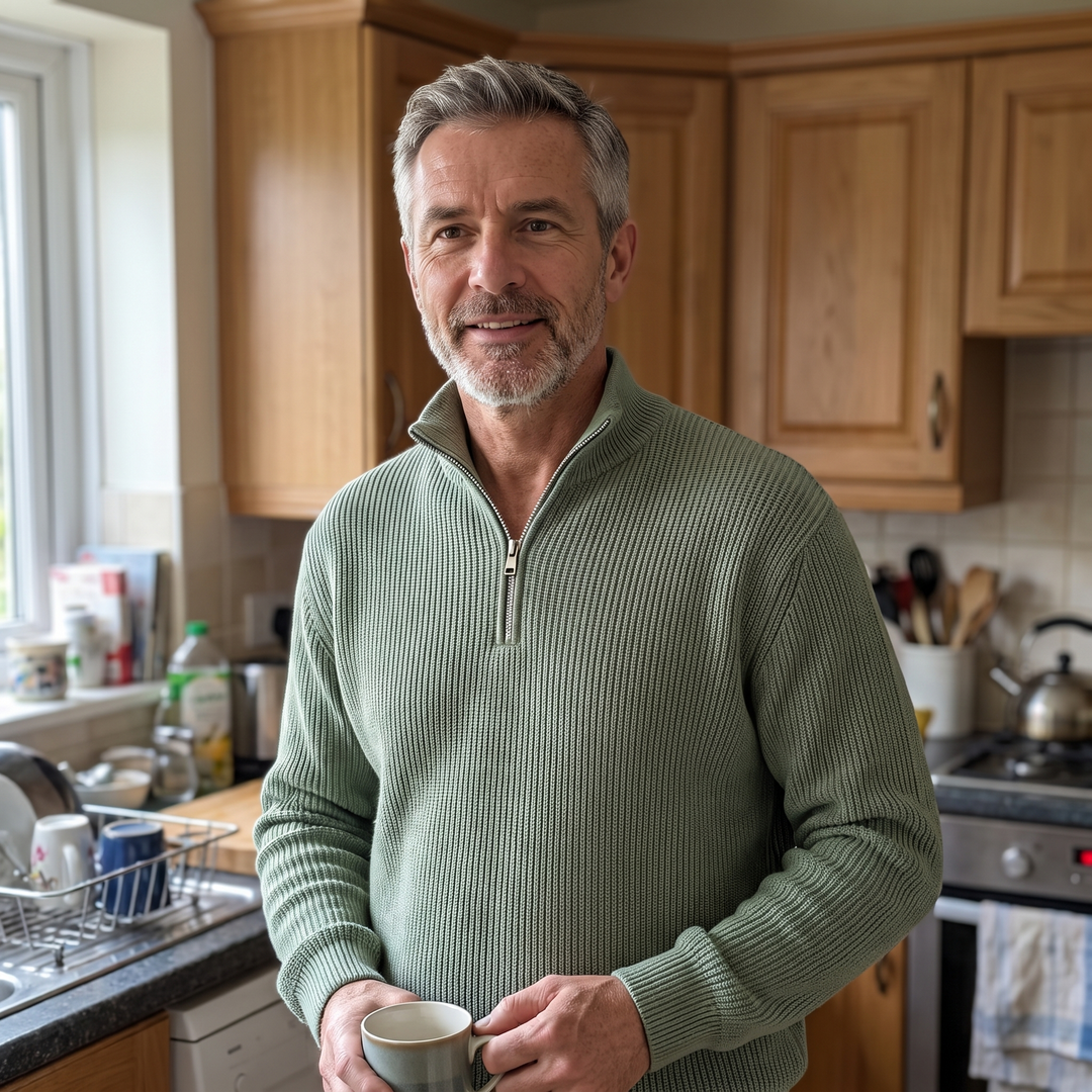 SMART CASUAL RIBBED SWEATER