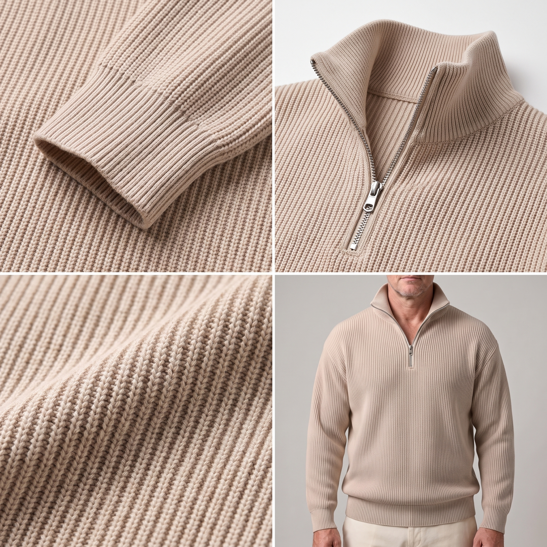 SMART CASUAL RIBBED SWEATER