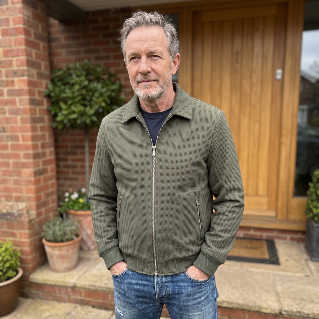 HARBOUR TEXTURED ZIP JACKET