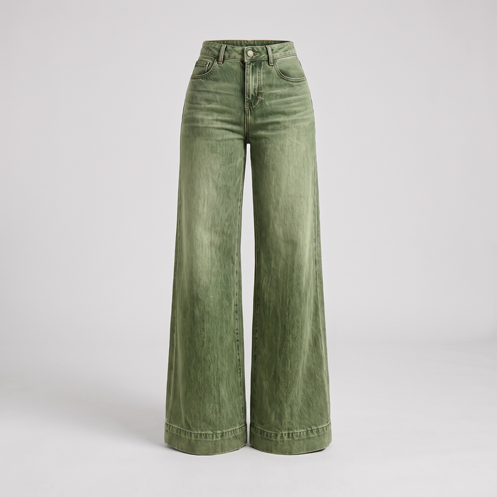 CLASSIC WIDE LEG DENIM PANTS