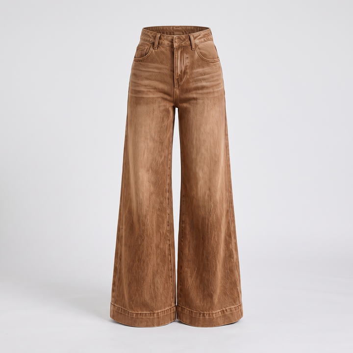 CLASSIC WIDE LEG DENIM PANTS