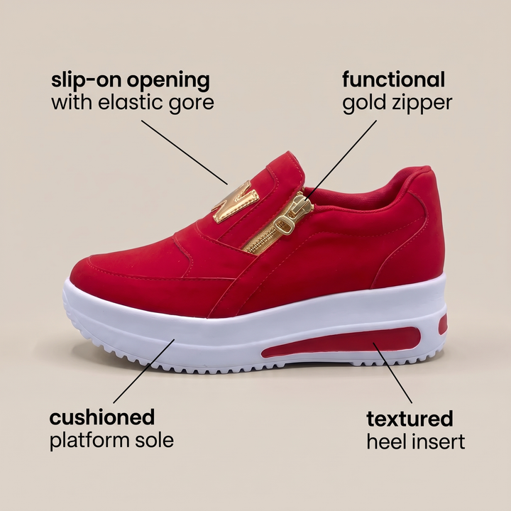 CUSHIONED SLIP ON SNEAKERS