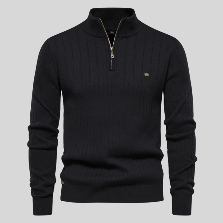 ZYRIC ZIP-UP SWEATER