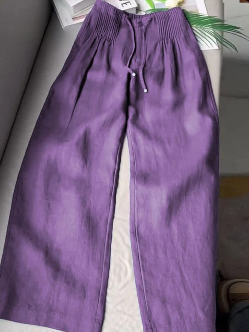 VELORIA RELAXED WIDE-LEG PANTS