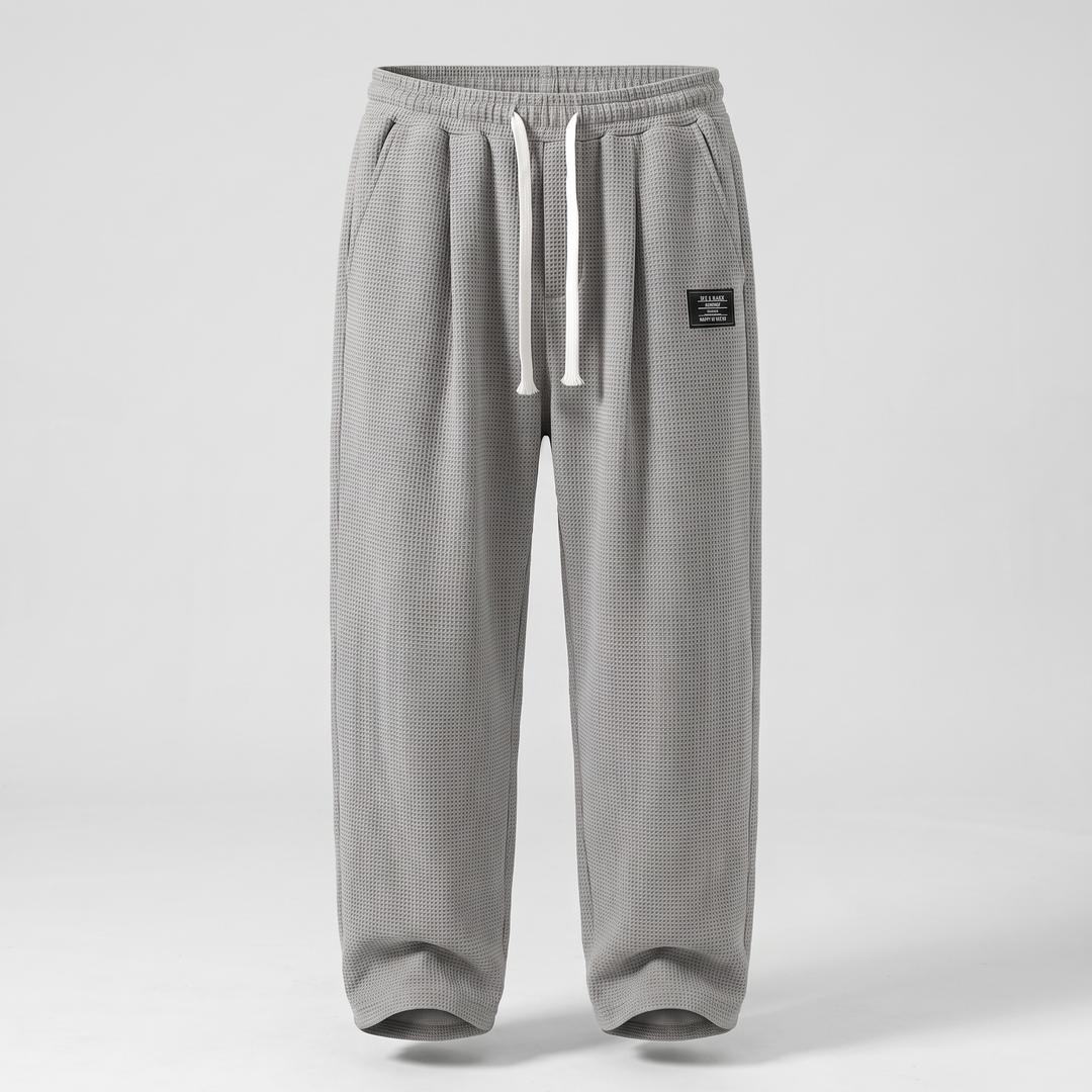 TEXTURED RELAXED FIT PANTS