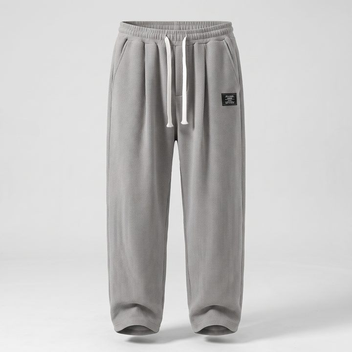 TEXTURED RELAXED FIT PANTS