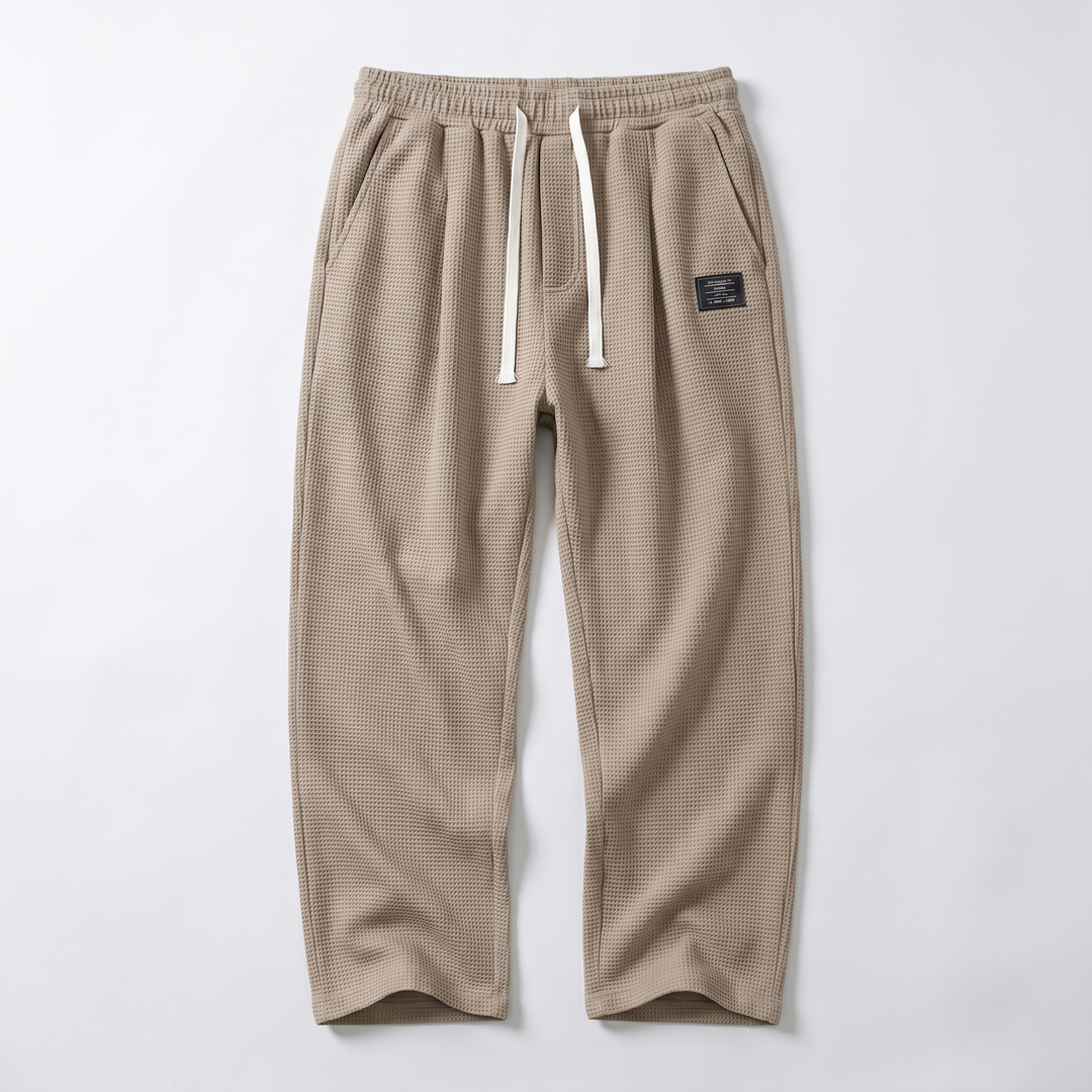 TEXTURED RELAXED FIT PANTS