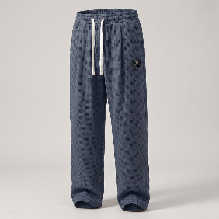 TEXTURED RELAXED FIT PANTS