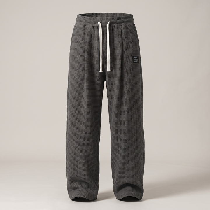 TEXTURED RELAXED FIT PANTS