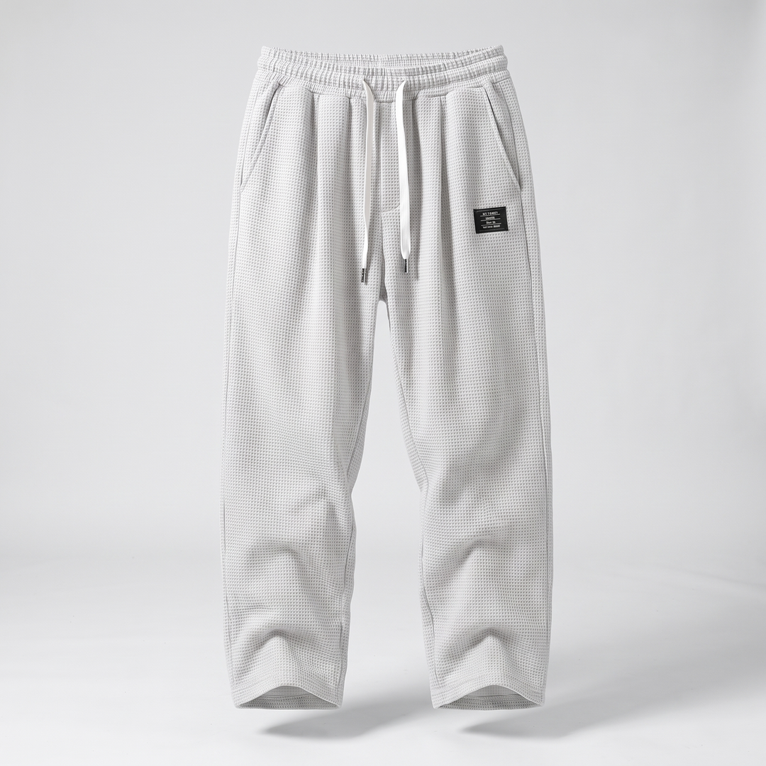 TEXTURED RELAXED FIT PANTS