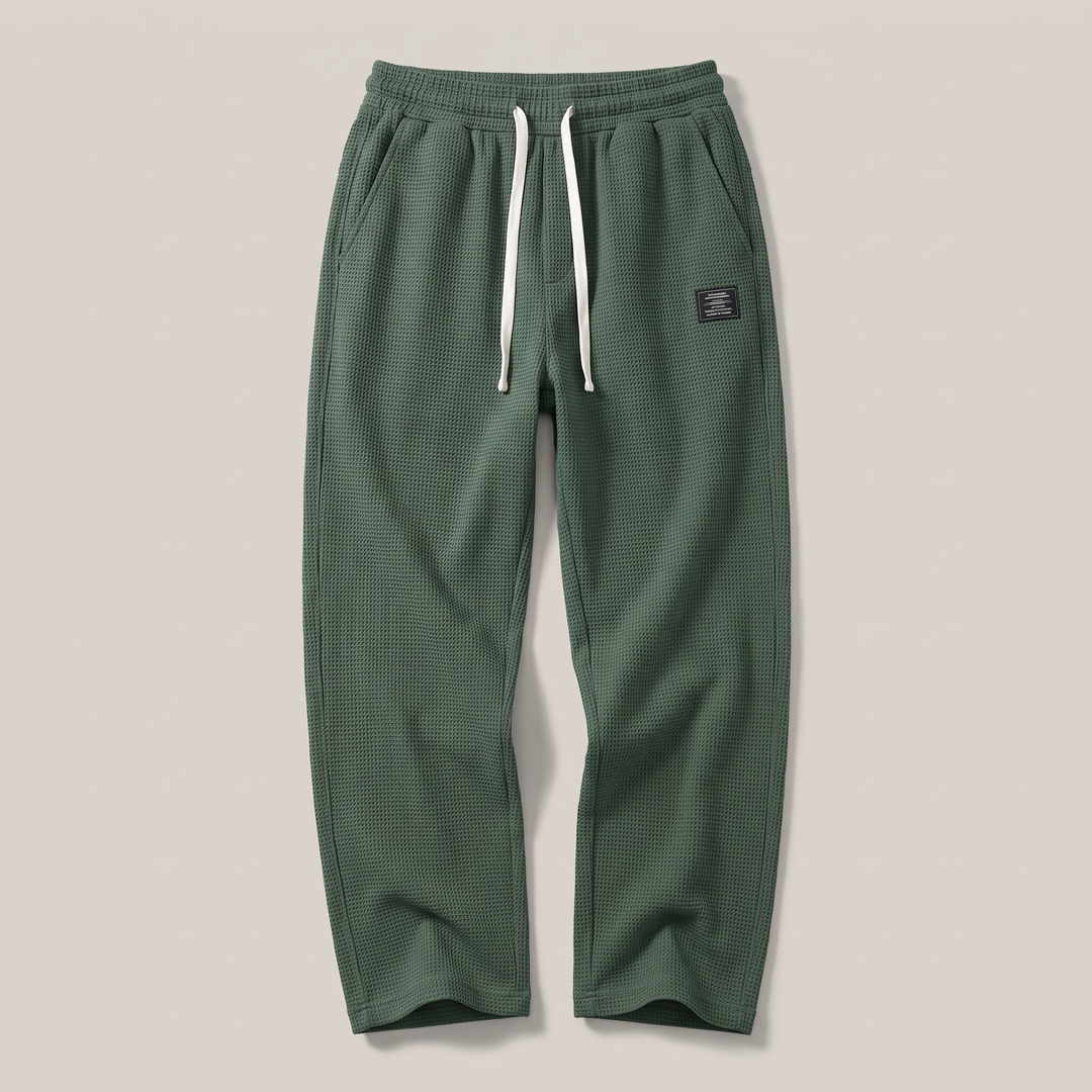 TEXTURED RELAXED FIT PANTS