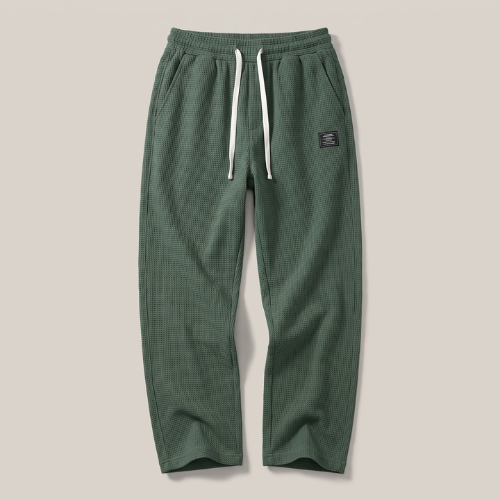 TEXTURED RELAXED FIT PANTS