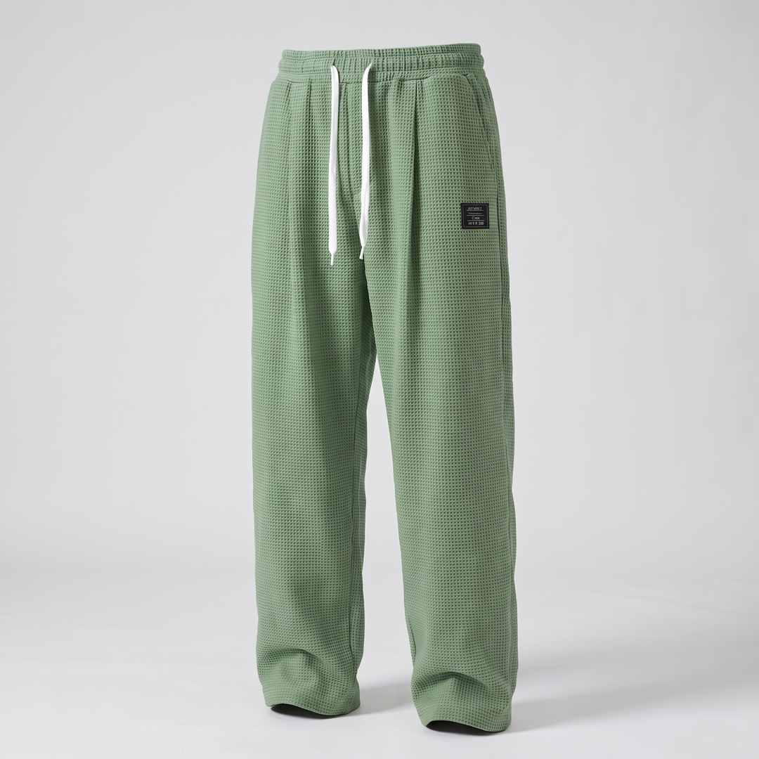 TEXTURED RELAXED FIT PANTS