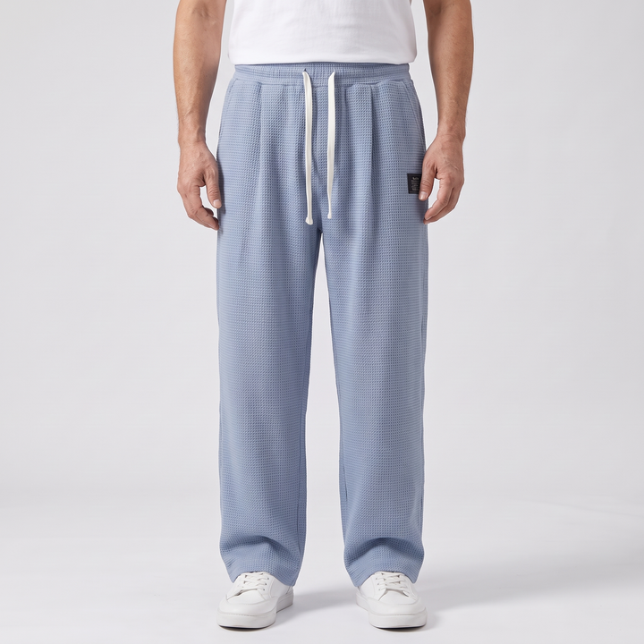 TEXTURED RELAXED FIT PANTS