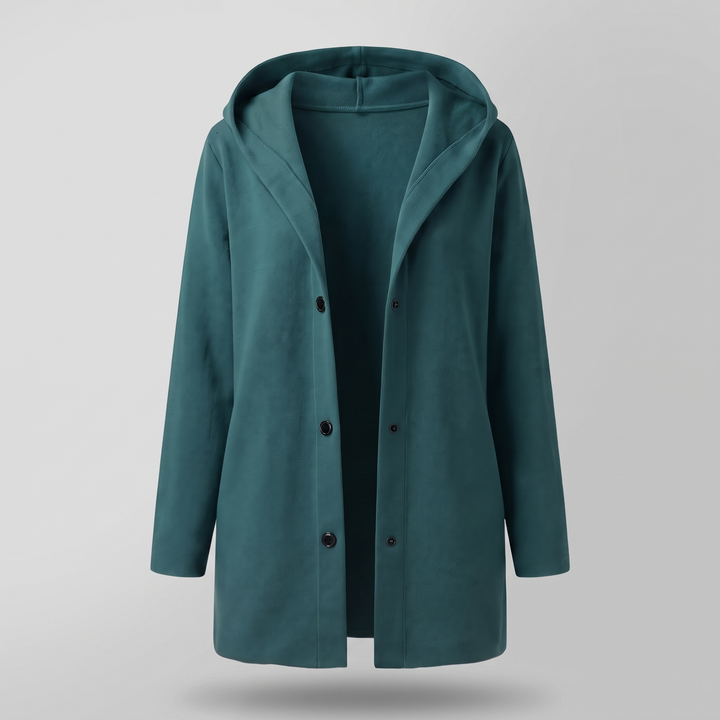CLASSIC HOODED BUTTON COAT
