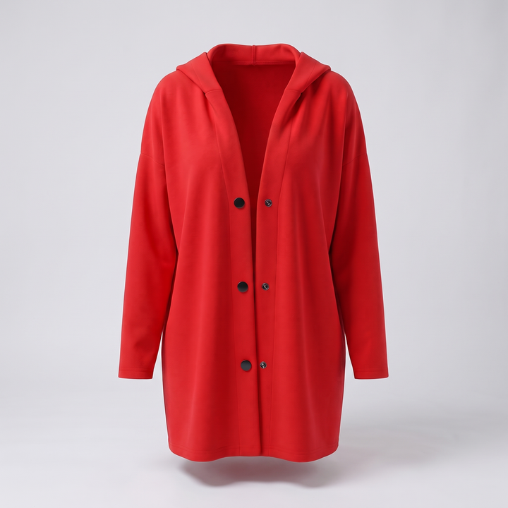 CLASSIC HOODED BUTTON COAT