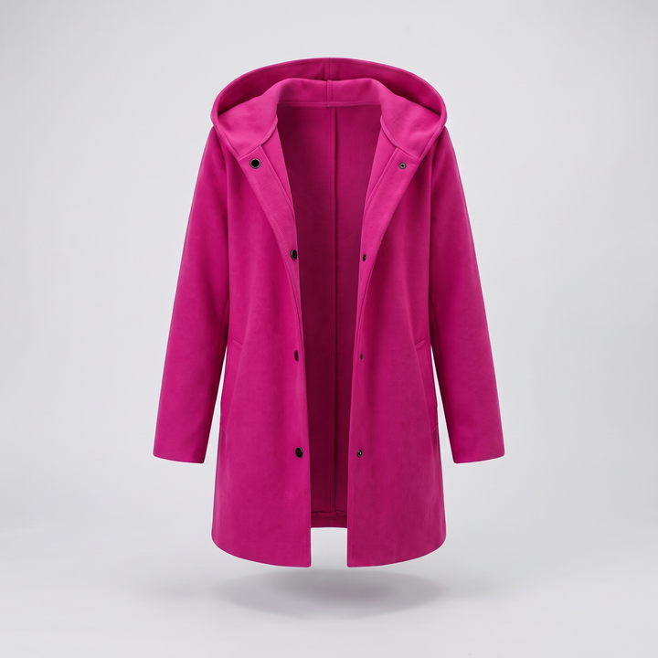 CLASSIC HOODED BUTTON COAT