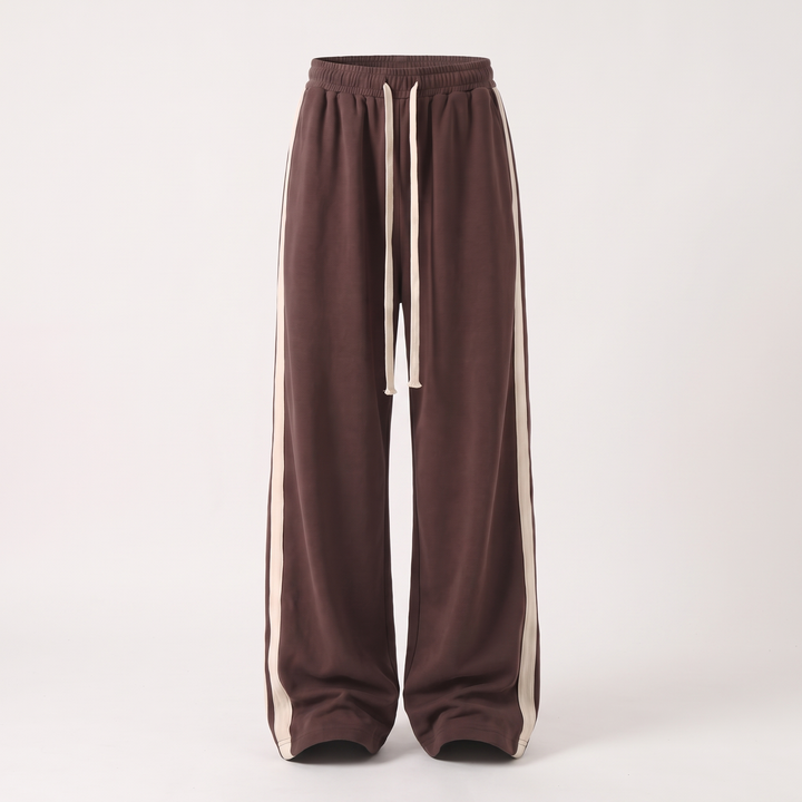 RELAXED WIDE LEG TRACK PANTS