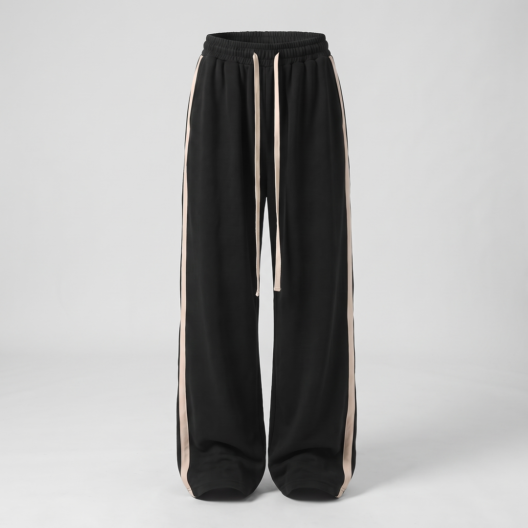 RELAXED WIDE LEG TRACK PANTS