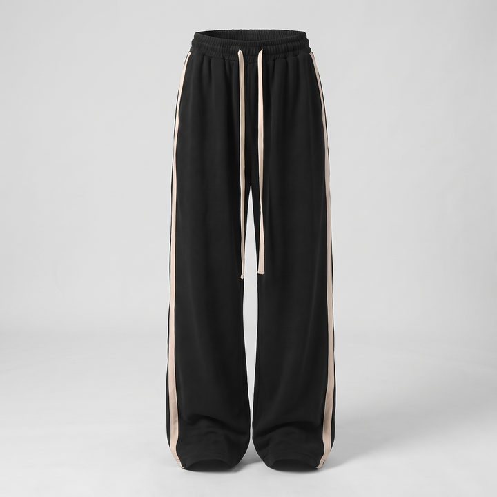 RELAXED WIDE LEG TRACK PANTS