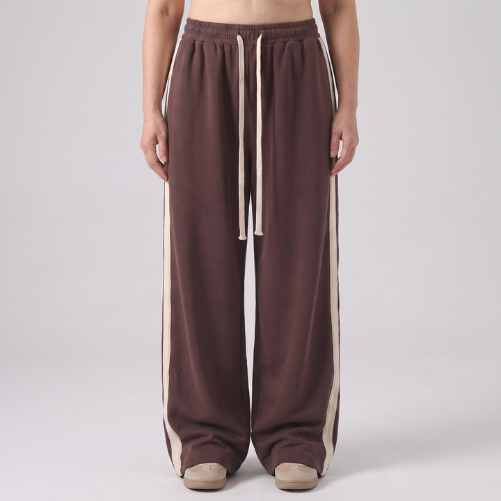 RELAXED WIDE LEG TRACK PANTS