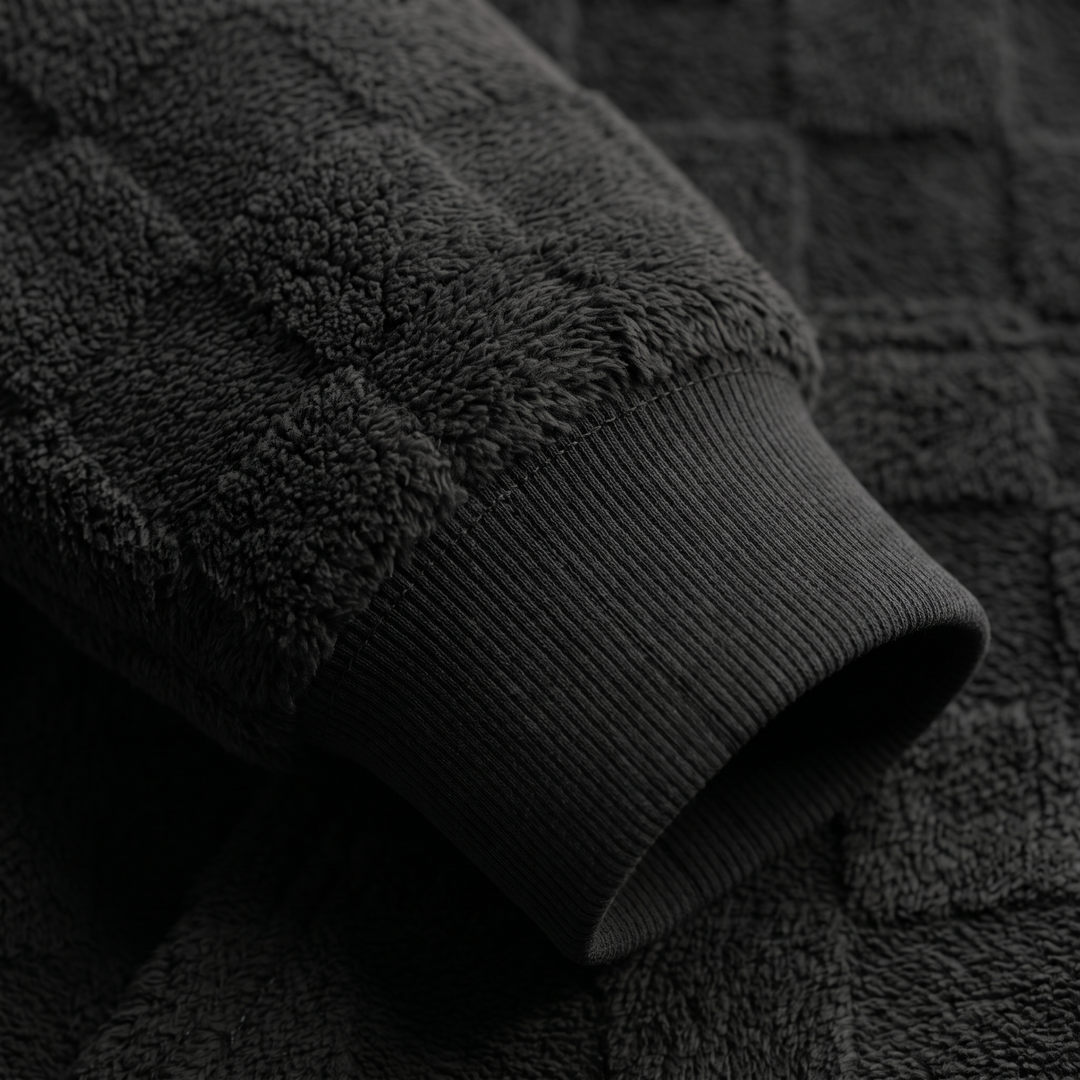 COSY WAFFLE KNIT HOODIE