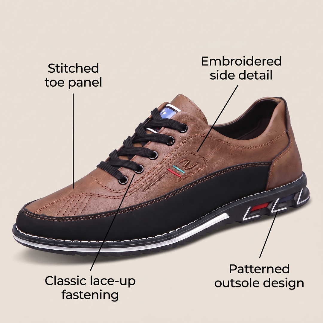 MODERN SUPPORT LEATHER SNEAKERS