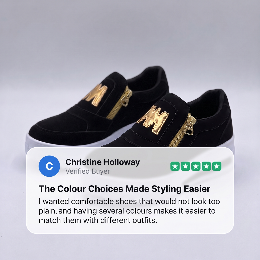 CUSHIONED SLIP ON SNEAKERS