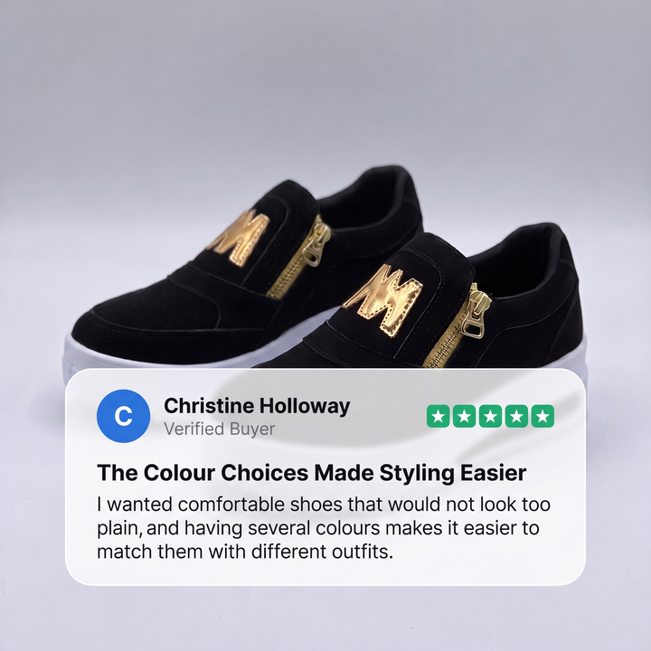 CUSHIONED SLIP ON SNEAKERS