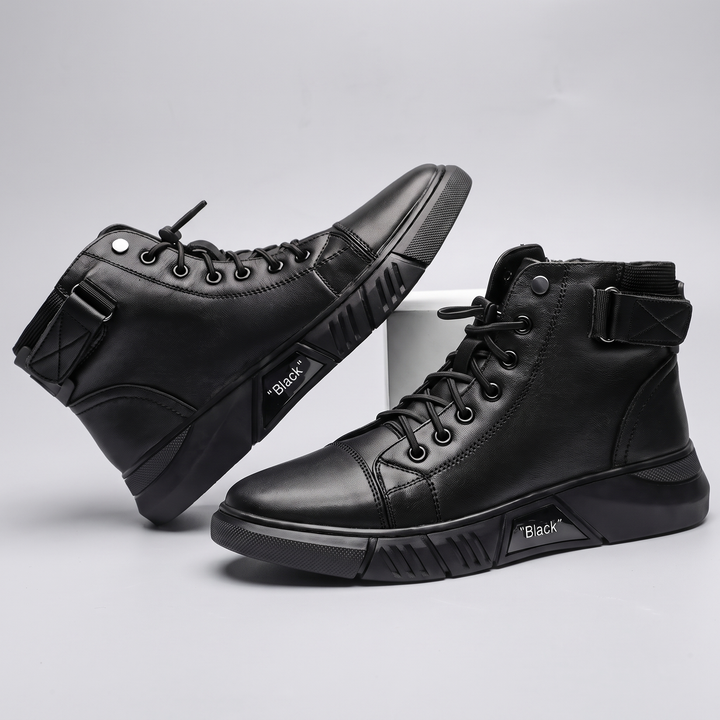 CLASSIC LEATHER HIGH TOP BOOTS