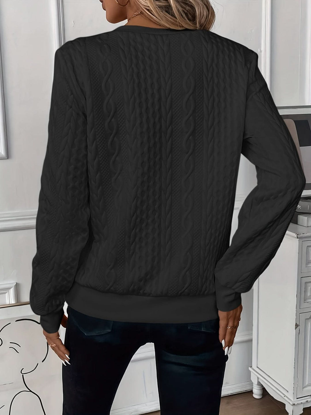 CEYRA CABLE ZIP SWEATER