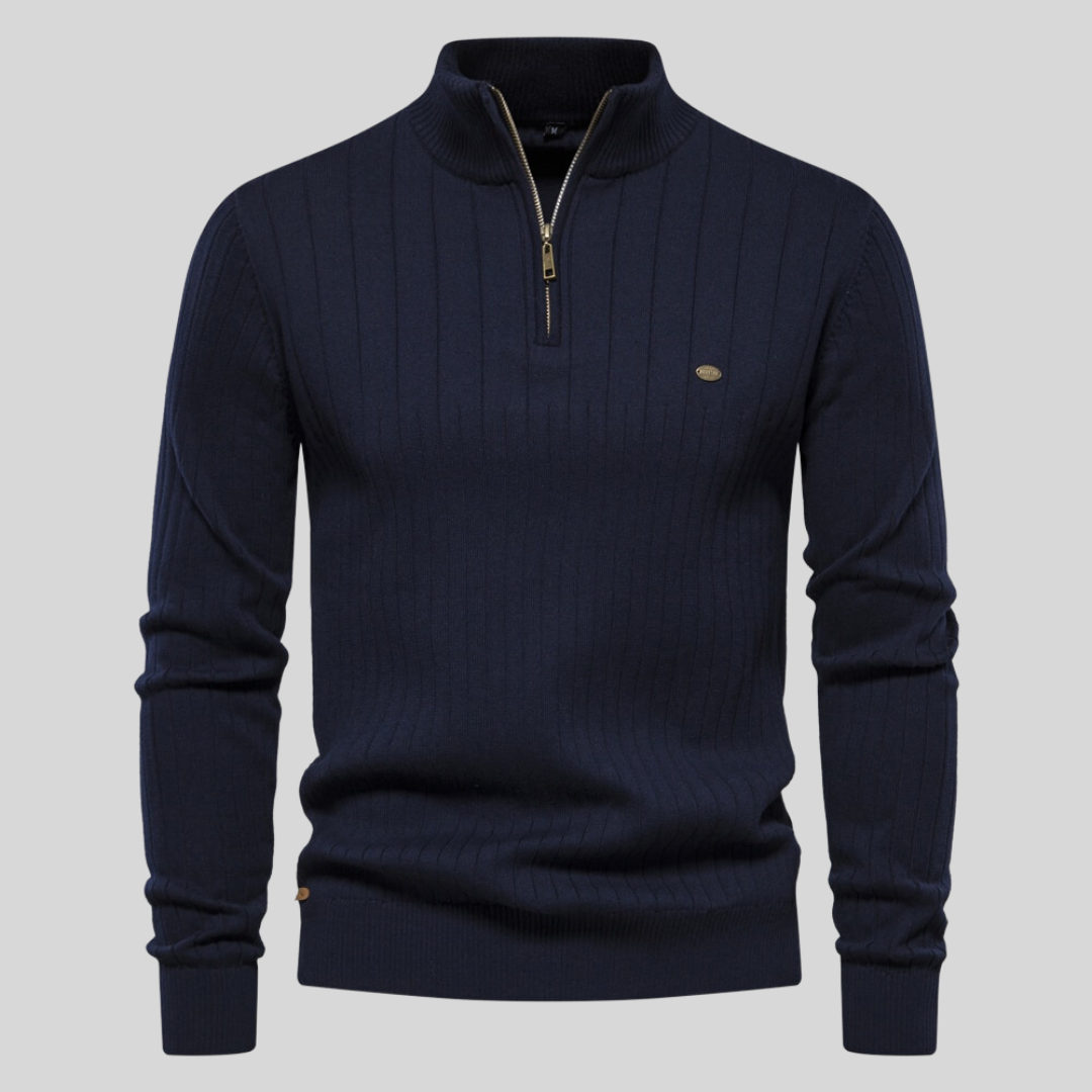 ZYRIC ZIP-UP SWEATER