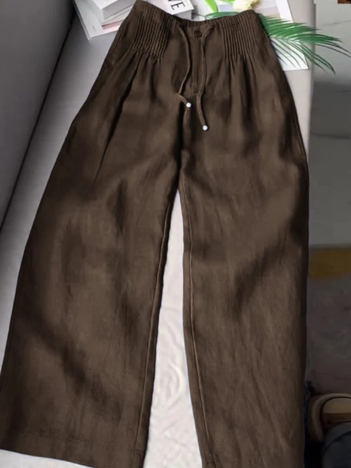 VELORIA RELAXED WIDE-LEG PANTS
