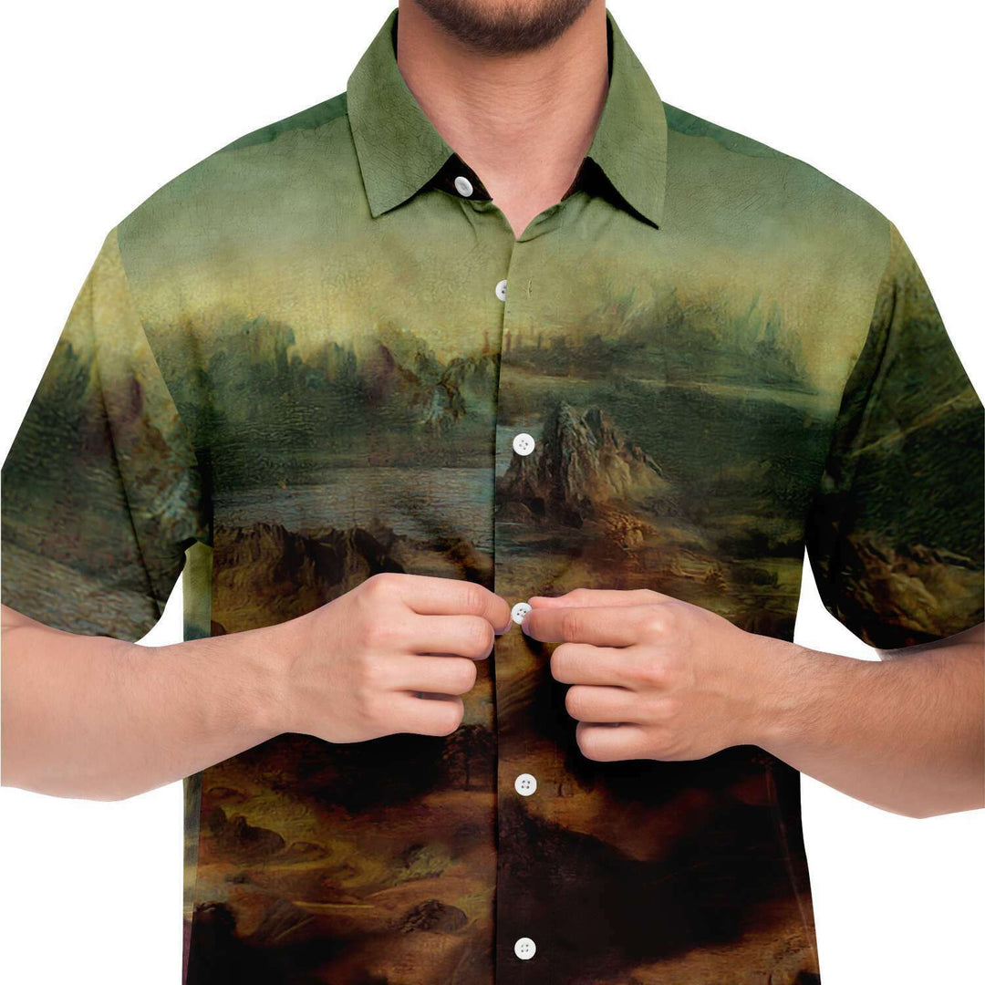 Leonardo Da Vinci Mona Lisa BUTTONED SHIRT