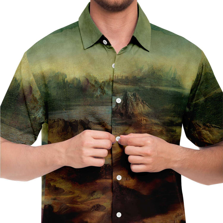 Leonardo Da Vinci Mona Lisa BUTTONED SHIRT