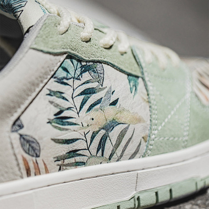 Verdant Impression, Watercolor Sneakers