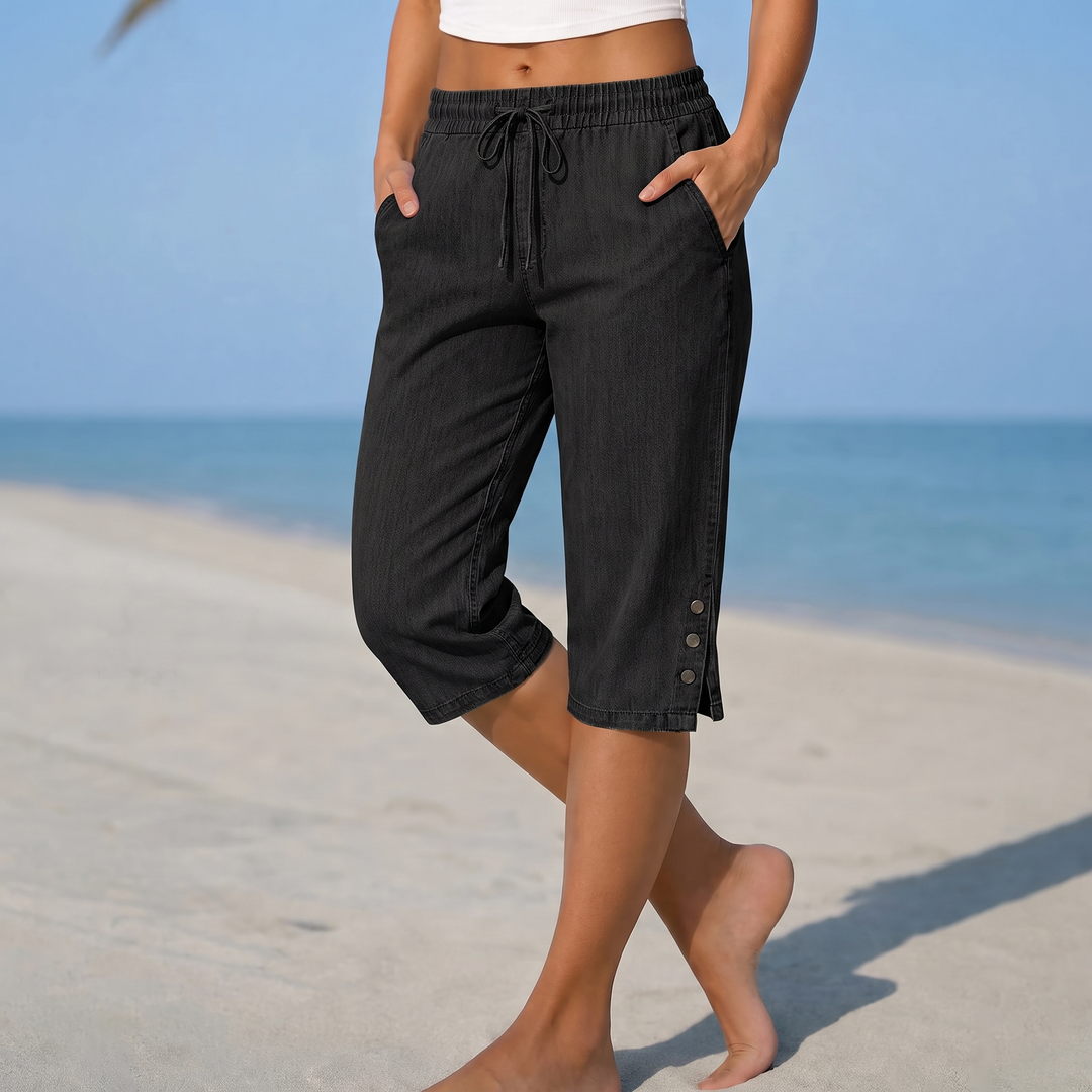 LANGPORT CALF-LENGTH CAPRI PANTS