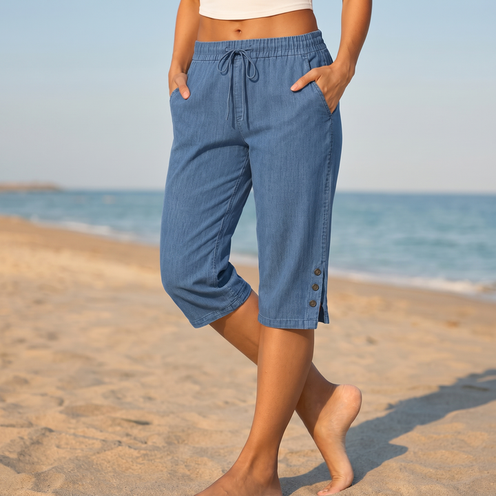 LANGPORT CALF-LENGTH CAPRI PANTS